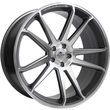 Forzza Solo 22" 9J ET32 5x112 Grey Face Machined