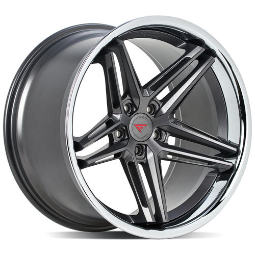 Ferrada Wheels CM1 20" 10,5J ET25 + 11,5J ET30 5x114,3 Matte Graphite / Chrome Lip
