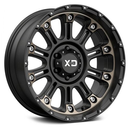 XD Wheels XD829 Hoss II 18" 9J ET0 5x127 Satin Black Machined Dark Tint