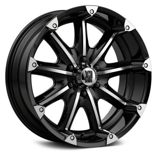 XD Wheels XD779 18" 9J ET-12 8x165,1 Gloss Black with Machined Face