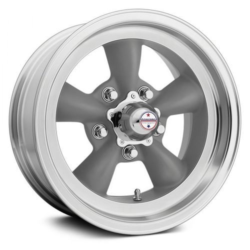 American Racing VN105 TT-D 15" 6J ET4 5x120,65 Gray with Machined Lip
