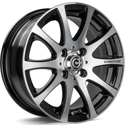 Carbonado GTR Sports 4 15" 6,5J ET35 5x98/5x100 Black Front Polished