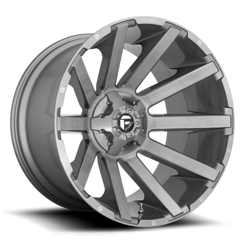 Fuel Contra 20" 10J ET-18 8x180 Brushed Gunmetal TInted Clear